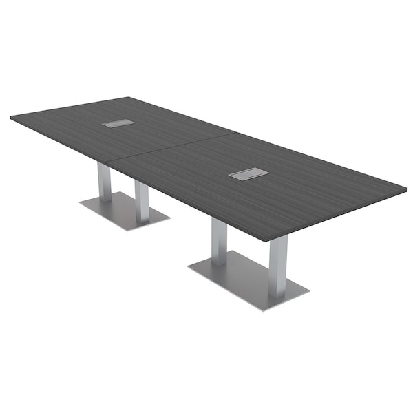 Skutchi Designs 45 in W, 144 in L, 29 in H, Engineered Wood Top, Grey HAR-REC-48x143-DOU-ELEC-ASIANNIGHT - main